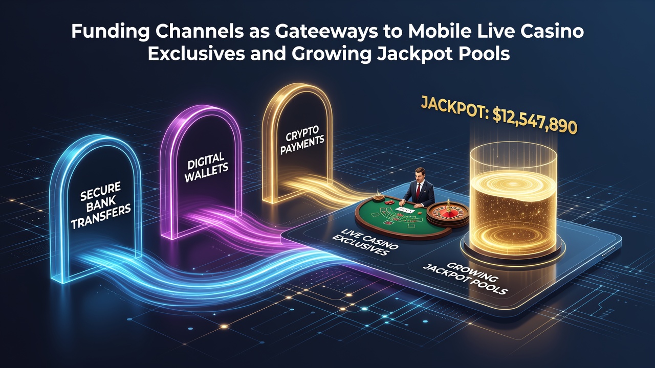 Mobile Live-Casino-Exklusiven mit wachsenden Jackpot-Pools über Finanzierungskanäle